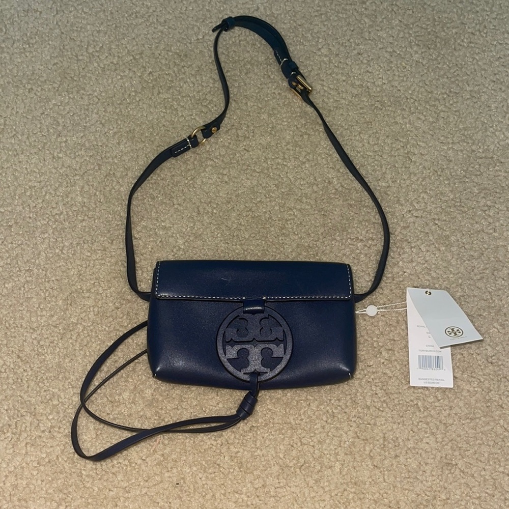 Never Worn, Royal Navy Tory Burch Miller Belt Bag